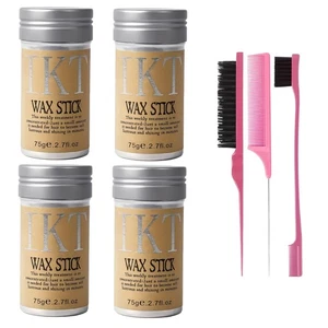 2/5pz Bastone Cera Capelli per Bambini Donne Spazzole Schiena Lisce Gel Pomata per Littlegirl - Foto 1 di 19