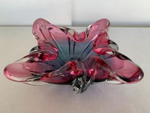 VINTAGE VENETIAN ART GLASS ASHTRAY / BOWL DECORATIVE DISPLAY - Picture 1 of 12