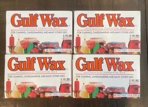 Gulf Wax Household Paraffin Wax Canning & Candle Making 1lb per box - 4 Boxes - Picture 1 of 5