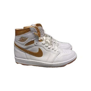 Air Jordan 1 Retro Hi OG FD2596-107 Donna Taglia 9 Oro Metallizzato - Foto 1 di 9