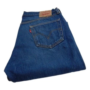 Levi 501 Jeans Regular Straight Blue Waist 38 Leg 30 W38 L30 Button Fly (Q6696) - Picture 1 of 10