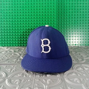 Sombrero ajustado de lana Cooperstown 59/50 New Era de colección de los Brooklyn Dodgers 7 1/4 EE. UU. - Imagen 1 de 12