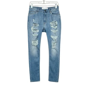 IRO Jeans Garcon Mandy Distressed Light Wash Women's 25 (28 x 28) - Picture 1 of 9