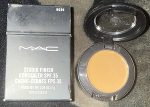 MAC Studio Finish Concealer SPF35 Shade NC35 Full Size 0.24oz / 7g New In Box - Picture 1 of 4