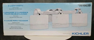 Kichler 23,38 pulgadas 3 - Luz Brillo Cromo Moderno/Contemporáneo Luz de Tocador -Nuevo Foto 1 de 4