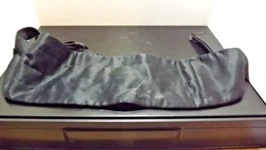 Men's Black Cummerbund size 28-46 - Picture 1 of 3