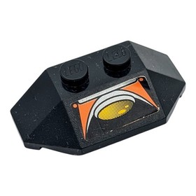 LEGO Wedge Black/Orange 47759pb06 Vehicle Agents Set 8631