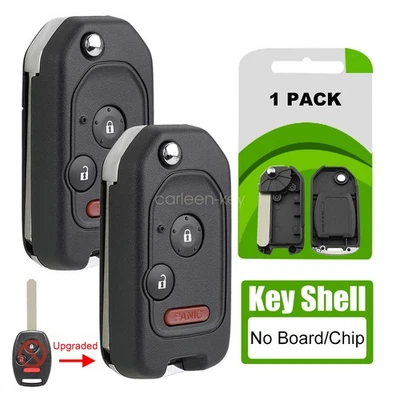 2 For 2005 2006 2007 2008 Honda Pilot Keyless Remote Key Fob Shell Case 3 Button - Image 1 of 4