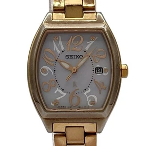 Auth SEIKO LUKIA V137-0CE0 940357 Rose Gold Women's Wrist Watch - Picture 1 of 5
