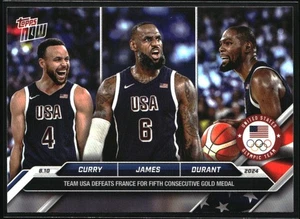 2024 Topps Now #26 Giochi Olimpici LeBron / Curry / Durant - Foto 1 di 2