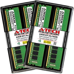 64GB 4x 16GB DDR4-2400 Dell OptiPlex 5050 Tower 7050 SFF 7050 Tower Memory RAM - Picture 1 of 7