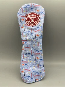 NUOVO WINSTON COLLECTION Copricapo ibrido in pelle MEDINAH COUNTRY CLUB Chicago - Foto 1 di 4