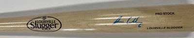 Brewers Outfielder ISAAC COLLINS Signed Louisville Slugger blonde Bat AUTO - JSA - Image 1 of 2