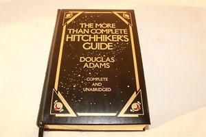 THE MORE THAN COMPLETE HITCHHIKER'S GUIDE Douglas Adams UNABRIDGED BOUND LEATHER - Picture 1 of 4