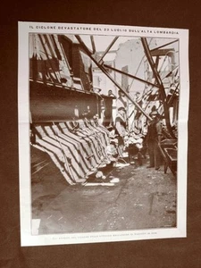 Officine meccaniche di Saronno nel 1910 Effetti del ciclone del 23 luglio 1910 - Bild 1 von 1