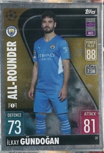 Topps UEFA CL & EL 2021-2022. Match Attax #20 Ilkay Gundogan All-Rounder - Zdjęcie 1 z 1