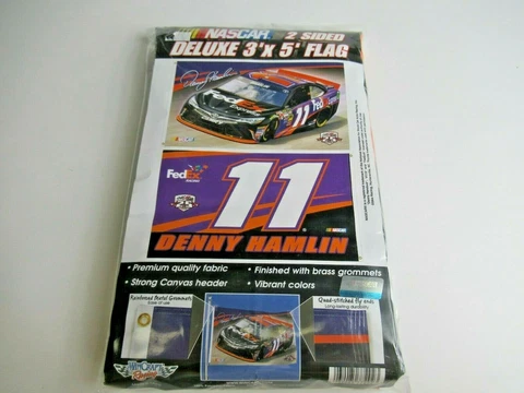 NASCAR Denny Hamlin #11 Joe Gibbs Racing 3' X 5' Premium Quality Flag WinCraft Cover