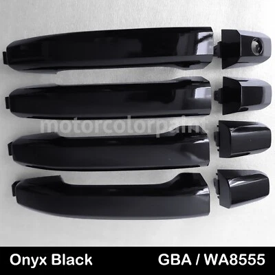 2014-2018 GMC Sierra Front & Rear Door Handle Onyx Black GBA WA8555 Foto 1 de 4