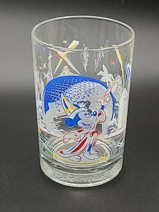 McDonalds Walt Disney World Remember The Magic 25th Anniversary Mickey Glass - Picture 1 of 2