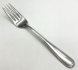 GORHAM Silver RIBBON EDGE II -SALAD FORK Stainless Flatware NICE - Picture 1 of 9