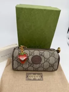 Original Gucci Mini XS Tasche Handtasche Mappe GG Coin Case Fresa *NEU* - Bild 1 von 7