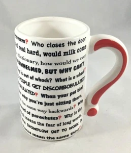 Funny Questions Coffee Mug Unique (See Description) Conversation Starter New - Picture 1 of 4