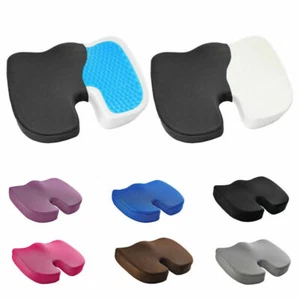 Cooling Gel Memory Foam Seat Cushion Coccyx Tailbone Car Chair Pillow Orthopedic - Picture 1 of 28