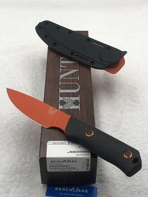 Benchmade 15600OR Raghorn First Production Fixed Blade Hunting Knife NIB Made US - Image 1 of 4