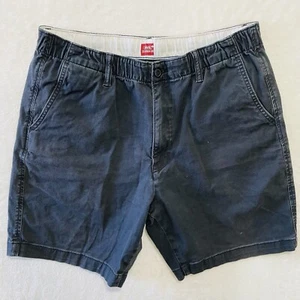 Levi’s XX Chino EZ Shorts Mens Size L Brushed Black Fish Short Elastic - Picture 1 of 7