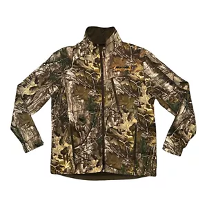 REALTREE Xtra Lined Camo Fleece Lined Windproof Scent Blocker Zip Jacket M 38-40 - Picture 1 of 3