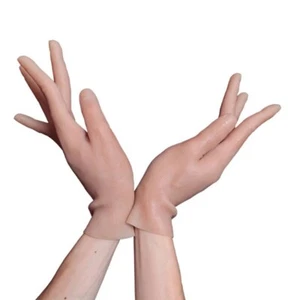 Highly simulated skin artificial silicone gloves covering scars - Foto 1 di 5