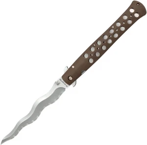 Cold Steel Ti-Lite Kris Dark Earth 6in Linerlock Folding Pocket Knife 26SXK6S - Picture 1 of 2