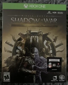 Middle-earth: Shadow of War Gold Edition (Microsoft Xbox One, 2017) Steel Book - Picture 1 of 2