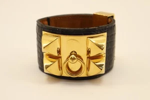 Bracciale Hermes Paris Croc in rilievo collana di chien - Foto 1 di 19