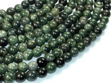 Green Rhodonite Beads, 8mm Round Beads (254054002)