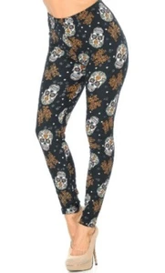 Butterweiche Trick or Treat Happy Halloween Leggings - Bild 1 von 8