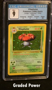 Pokemon Jungle Ilimitado Vileplume Holandés CGC 8,5 Holo HOLANDÉS (1341) 15/64 - Imagen 1 de 2