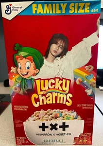 NEW GENERAL MILLS LUCKY CHARMS CEREAL K-POP TXT TOMORROW X TOGETHER 18.6 OZ BOX - Picture 1 of 1