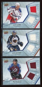 2008-09 Upper Deck Ice Frozen Fabrics 3 Card Lot *T84
