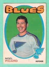 (1) NOEL PICARD 1971-72 O-PEE-CHEE  # 224 ST LOUIS BLUES GOOD CARD (I0718)