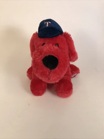 Forever Collectibles Texas Rangers Puppy Dog Plush Stuffed Animal w/ Hat Cover