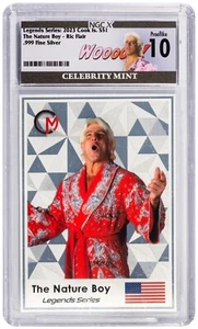 2023 Cook Islands Ric Flair 3g SILVER Foil Coin Card NGCx 10PL Graded - Picture 1 of 4