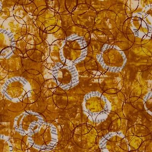 Robert Kaufman - Wishwell Storyboard - Circles - Honey, Fabric BTY - Picture 1 of 8