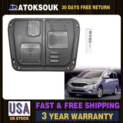 Auto Under Engine Guards Fit For 2011-2017 Nissan Quest Splash Guand Mud Flaps - Image 1 of 4