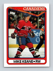  1990 MIke Keane   Canadiens 325 Topps Hockey Sports Trading Card 