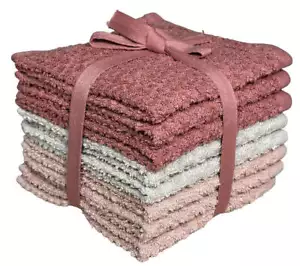 Washcloths Set of 8 - Popcorn Weave Wash Cloth Designed to Exfoliate Your Hands, - Picture 1 of 16