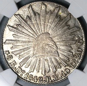1842/31-Do NGC MS 61 Mexico 8 Reales Durango Rare Silver Coin POP 1/1 (24070901C - Picture 1 of 6
