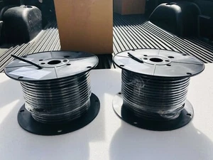 500' (2x 250) SJT 18/2 BLK 105, 18 2C SJT SCHWARZ 105C 18 AWG Stärke Typ SJT Kabel - Bild 1 von 3