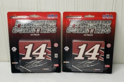 Tony Stewart #14 NASCAR Posavasos Lote de 2 Paquetes de 10 Humo Hechos en EE. UU. 2009 NOS Foto 1 de 4