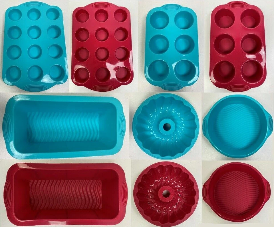 Silikon Backformen Kuchenform Kastenform Backform Tortenform Muffinform Brotform - Bild 1 von 1